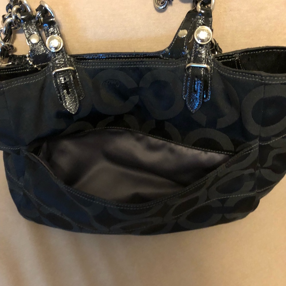 Medium Size Coach Black “Block C” Pattern - image 5